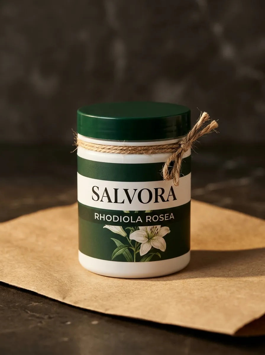 Rhodiola Rosea Salvora - empaque premium