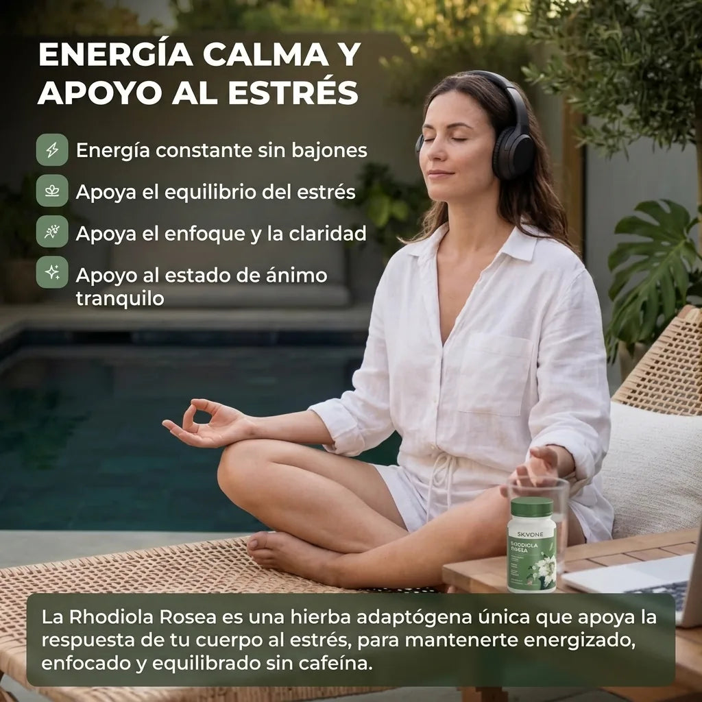 Rhodiola Rosea Salvora - Energía calma y apoyo al estrés
